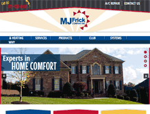 Tablet Screenshot of mjfrickco.com